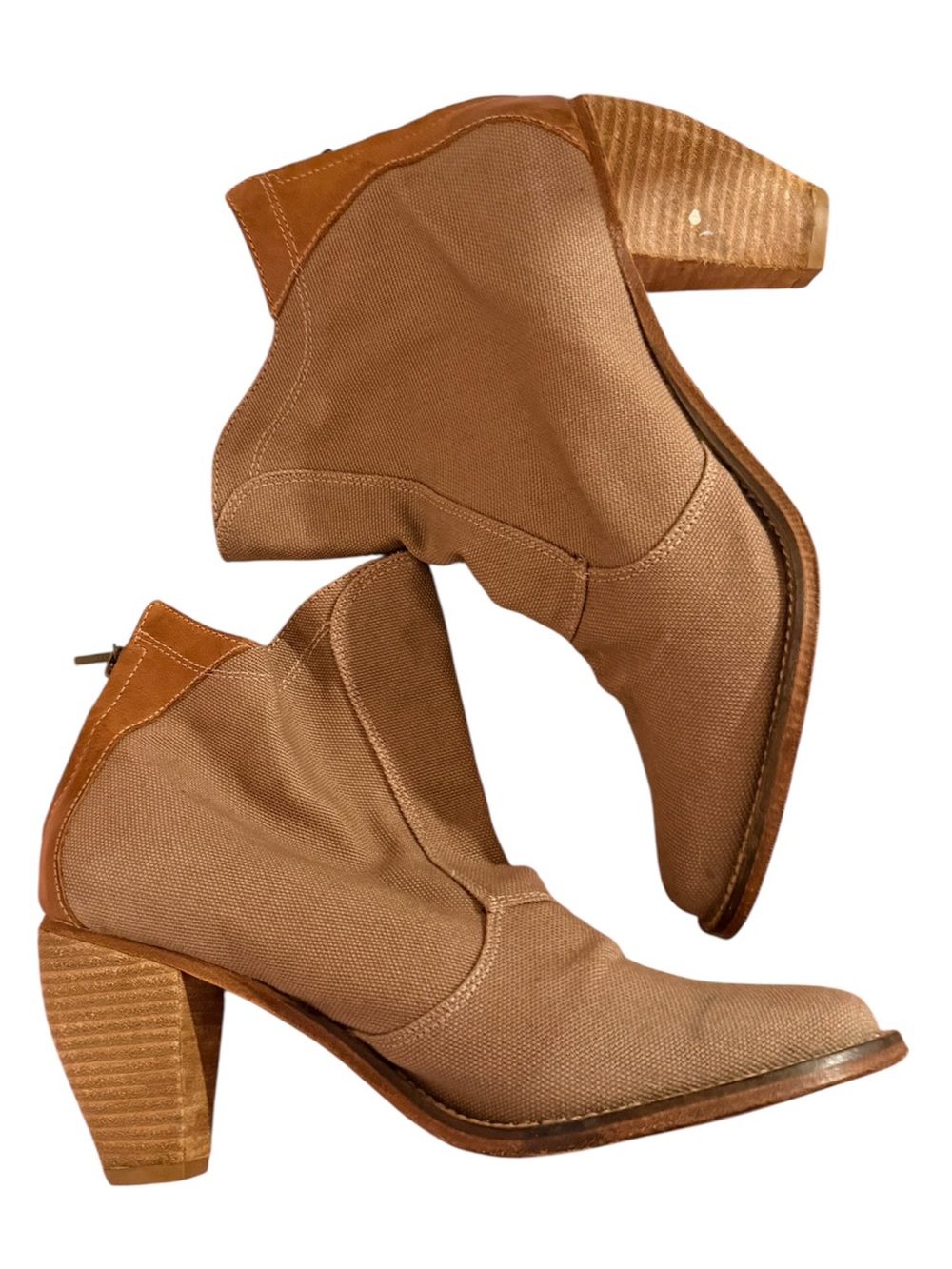 Anthropologie J Shoes Ranch 2 Tan Boots, size 10